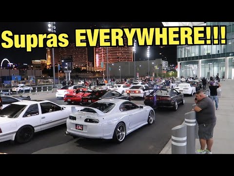 200+ Supras TAKEOVER The Las Vegas STRIP!!! (Supras In Vegas Part 1)