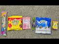 Most Satisfying Candy ASMR Mini OREO Strawberry Jelly Marshmallow Unboxing