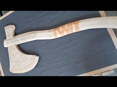 How to Make God of war Kratos` Axe #cardboard #art