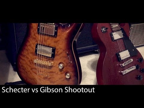Schecter C1 Classic vs Gibson Les Paul Studio Faded Demo