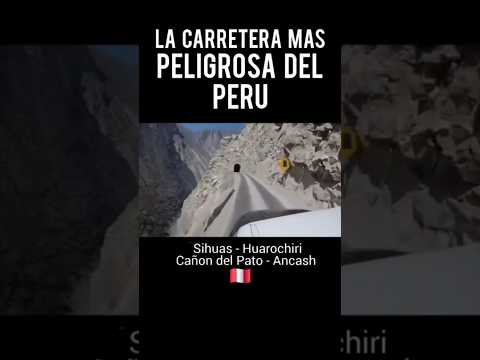 😱 La carretera mas peligrosa del Perú 🇵🇪 en Sihuas Huarochiri Ancash 🏔 #travel #turismo #viajes