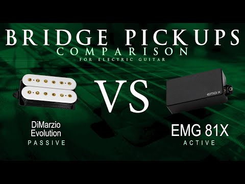 DiMarzio EVOLUTION vs EMG 81X - Bridge Guitar Pickup Comparison Tone Demo