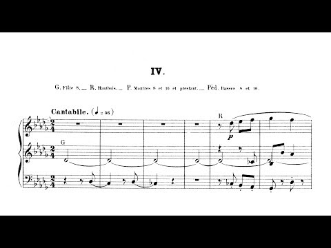 Widor: 6. Symphonie op. 42 Nr. 2 - IV. Cantabile