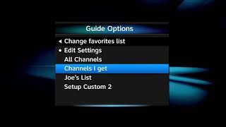 How To Customize DIRECTV HD Channel Guide