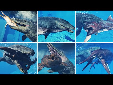 MOSASAURUS HUNTING ANIMATIONS - Jurassic World Evolution 2