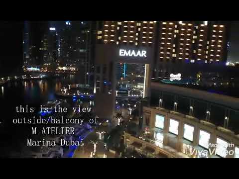 Atelier M Dubai Marina's stunning view