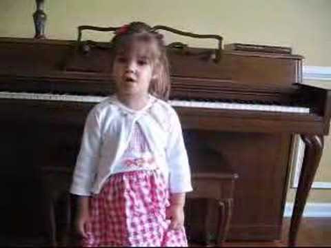 Kaitlyn Maher (@ 3 years old) sings Star Spangled Banner