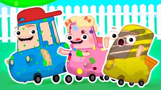 Dia de limpeza da Família Wheelzy! Desenhos animados em português. Desenho animado infantil