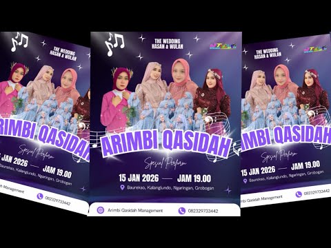 🔴LIVE ARIMBI QOSIDAH PUTRI IN BAUREKSO,KALANGLUNDO / WEDDING " HASAN & WULAN " /JOKO TARUB AUDIO