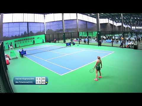 Hannah Klugman [2] (GBR) vs Mia Pohankova [3] (SVK) // 3-6 4-6 // ITF Junior Finals // Group B