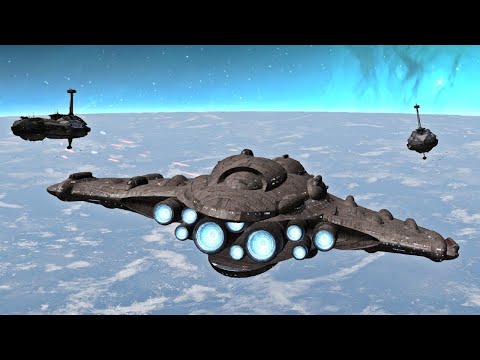 Invincible II & Invisible Hand vs 3 MC80 - Star Wars: Empire At War Remake NPC Battle