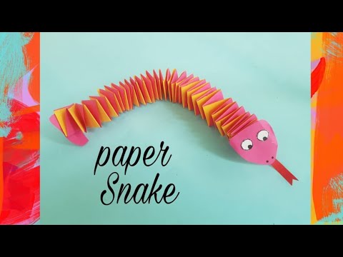 How To Make Easy Paper SNAKE for kids /Amazing paper Snake /Easy crafts for kids