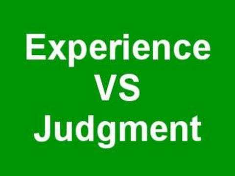 McCain Experience vs Obama Judgment