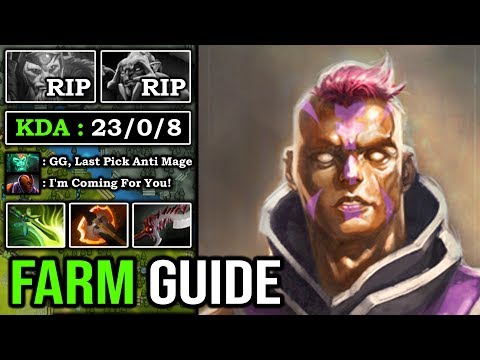 ULTRA PRO FARMING GUIDE 12Min Battlefury Anti Mage EZ Counter Wraith King 100% Unkillable DotA 2