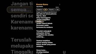 Download lagu lirik lagu karena kamu mp3