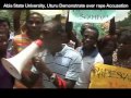 Gang Rape Video ABSU Students Demonstrate Over Rape Accusation
