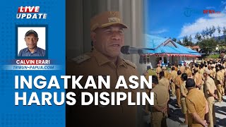 Pimpin Apel Perdana Gabungan, PJ Bupati Puncak Nenu Tabuni Tekankan ASN Puncak Harus Disiplin