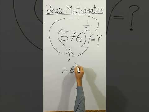 😳 CLEAN BASIC MATHEMATICS (676)^1/2=? #Shorts