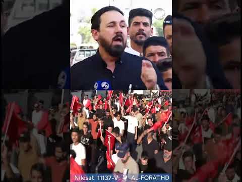 شاهد بالفيديو.. لوحة حسينية من الوفاء والولاء يرسمها الحسينيون وسط بغداد #ويثبت اقدامكم