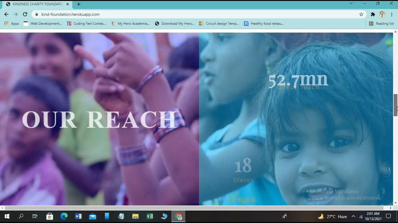 Fully Responsive NGO Website Using HTML,CSS and JAVASCRIPT
