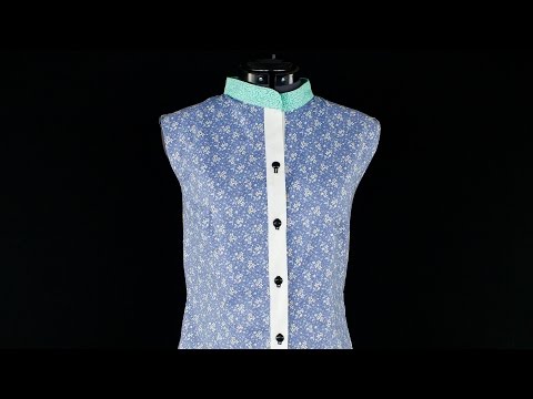 How to Sew a Button Band