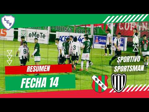 RESUMEN LIGA CAÑADENSE. SPORTIVO AC VS SPORTSMAN FECHA 14 TORNEO CLAUSURA