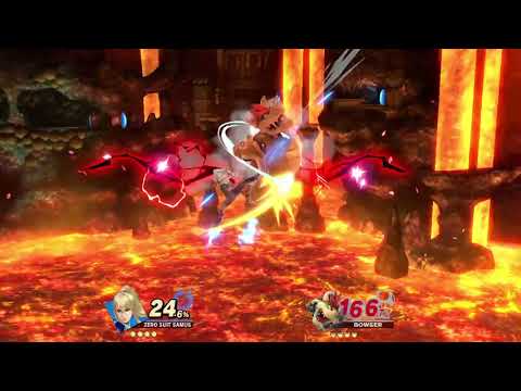 Super Smash Bros. Ultimate (Zero Suit Samus Vs. Bowser)