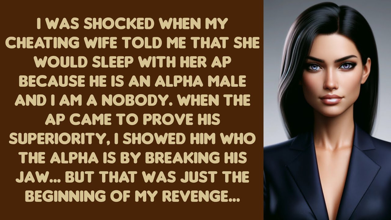 I was shocked when my cheating wife told me that she would sleep with her AP because he is an alpha