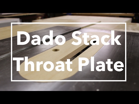 How to Make a Dado Stack Throat/Insert Plate