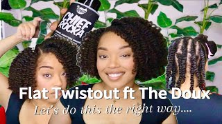 I'm going for it again lol. Flat Twist Out on Natural Hair ft. Chief Rocka ONLY by The Doux