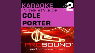Let's Misbehave (Karaoke Instrumental Track) (In the style of Elvis Costello)