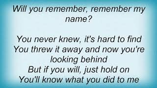 Artension - Remember My Name Lyrics