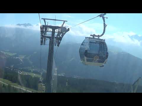 Discesa integrale cabinovia Doppelmayr "Cinque Laghi" - Madonna di Campiglio (TN) / Cableway