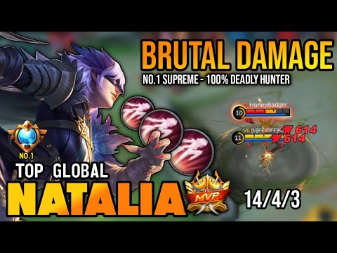 Supreme No.1 | Natalia Best Build 2022 | Top Global Natalia Gameplay | Mobile Legends✓