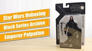 Emperor Palpatine Black Series Archive 6" Figure - Star Wars Unboxing