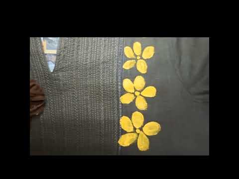 Fabric design on Kurti#fabric colour #art vlog #rhythm #sumita