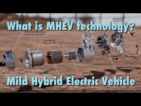 What is a MHEV vehicle? How does it work. Mild Hybrid Electric Vehicle with 48 volt system from Audi
