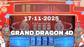GD Lotto Live 2025-11-17 grand dragon lottery result today / grand dragon lotto 