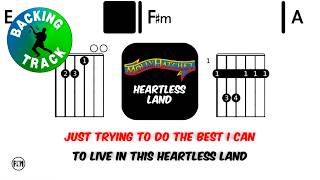 Molly Hatchet - Heartless Land • Backing Track Scrolling Guitar Chords &amp; Lyrics