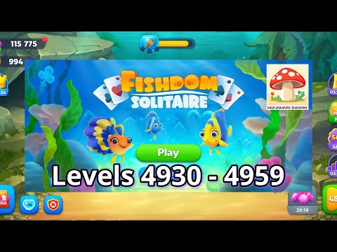 Fishdom Solitaire Gameplay (Levels 4930 - 4959) | ​⁠@MKPlaysGames777 COPYRIGHT-FREE
