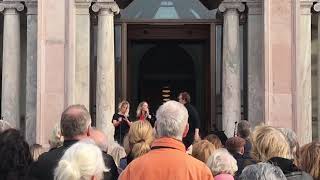 Frida Hyvönen på invigningen av Nationalmuseum, Stockholm - 13 oktober 2018