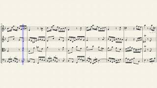 Contrapunctus XVIII from the Art of the Fugue (BWV 1080 No. 18) for String Quartet