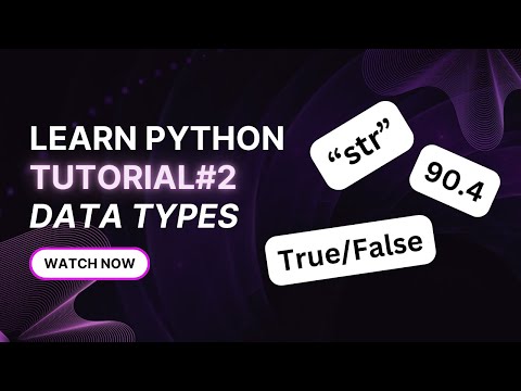 Python Data Types Tutorial 2 Strings Numbers Booleans More Beginner Tutorial
