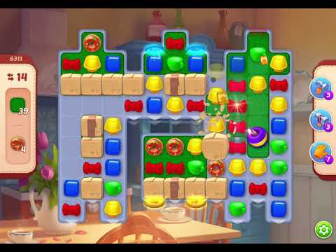 HomeScapes Level 6311 no boosters (25 moves)