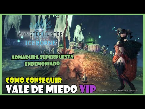 MHW ICEBORNE: COMO CONSEGUIR ARMADURA SUPERPUESTA ENDEMONIADO Y VALE DE MIEDO VIP