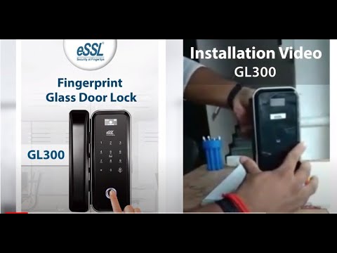 Essl Gl300 Fingerprint Glass Door Lock