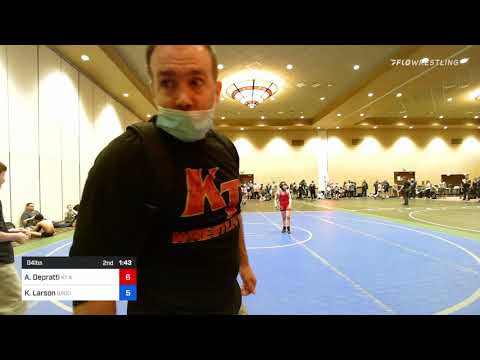 84 Lbs Rr Rnd 4 - Alexander Depratti, KT Kidz Wrestling Club Vs Kahle Larson, Brookville Wrestling