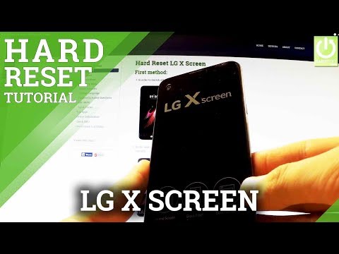 How to Format LG X Screen - Hard Reset in LG X Screen