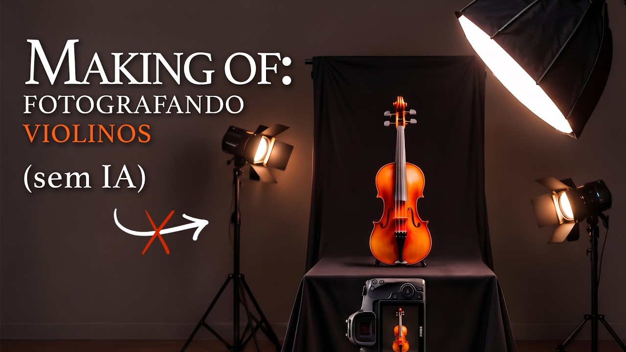 Making of: Fotografando violinos (sem IA!)