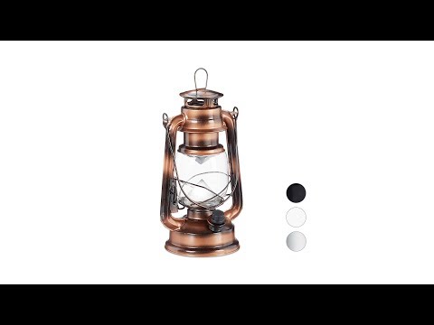 Lampe-tempête LED Argenté - Translucide